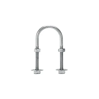 Abrazadera tipo U de 1 1/4″, con acabado Electro Zinc, no incluye tuercas y arandelas
