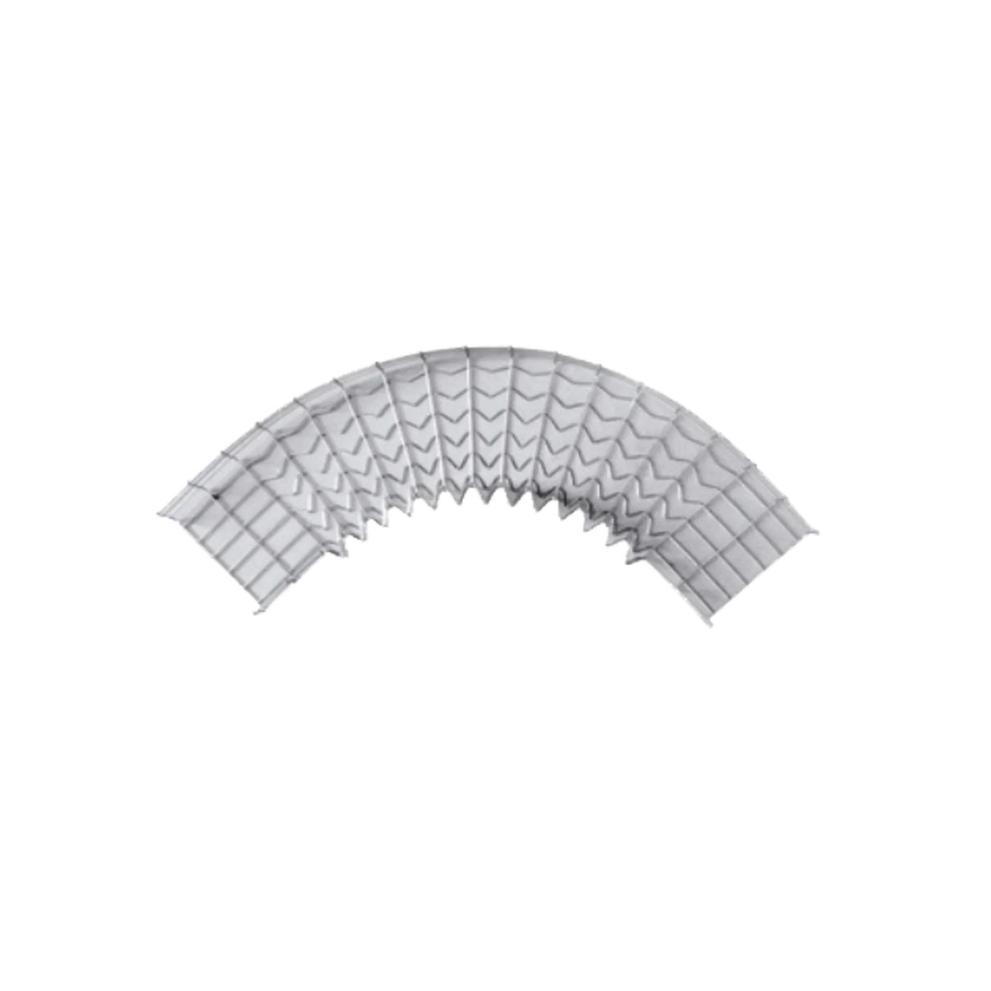 Curva Pre-Fabricada Horizontal de 90° con medidas de 54 mm de Peralte y 150 mm Ancho (54/150 mm)