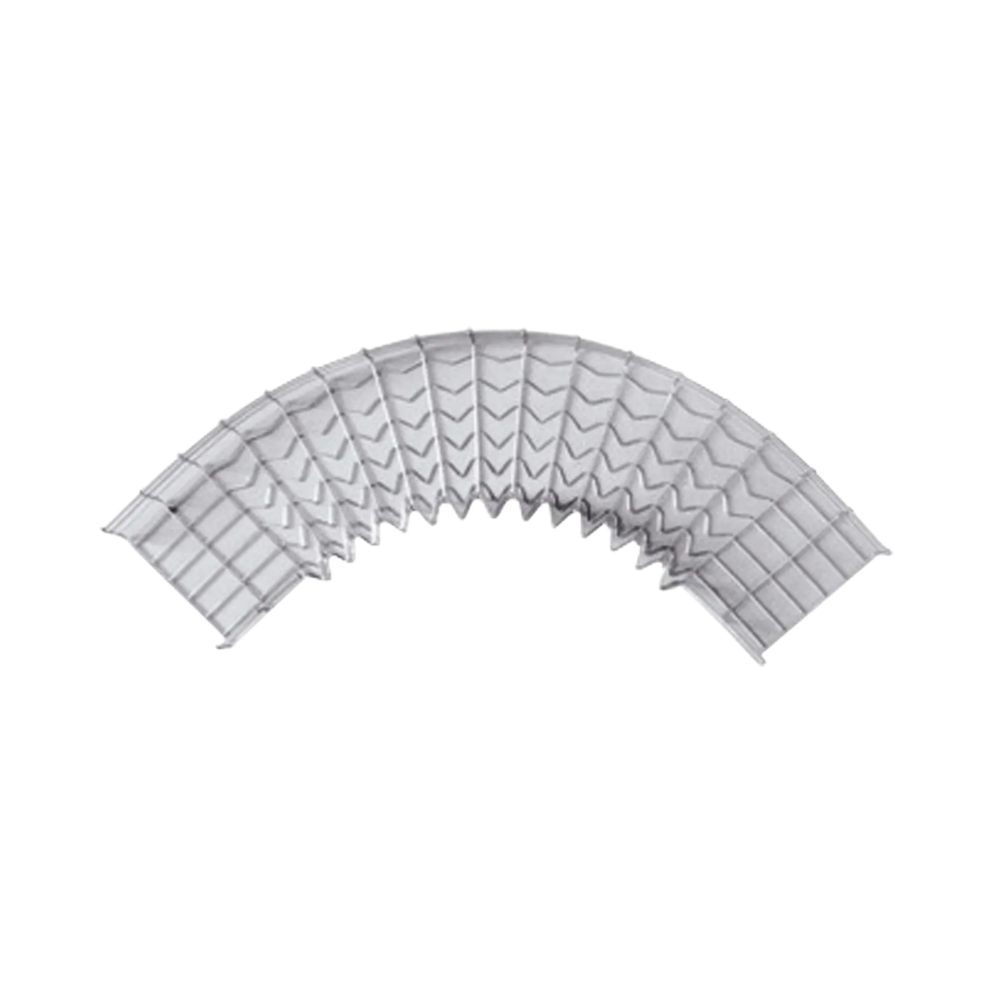 Curva Pre-Fabricada Horizontal de 90° con medidas de 54 mm de Peralte y 200 mm Ancho (54/200 mm)
