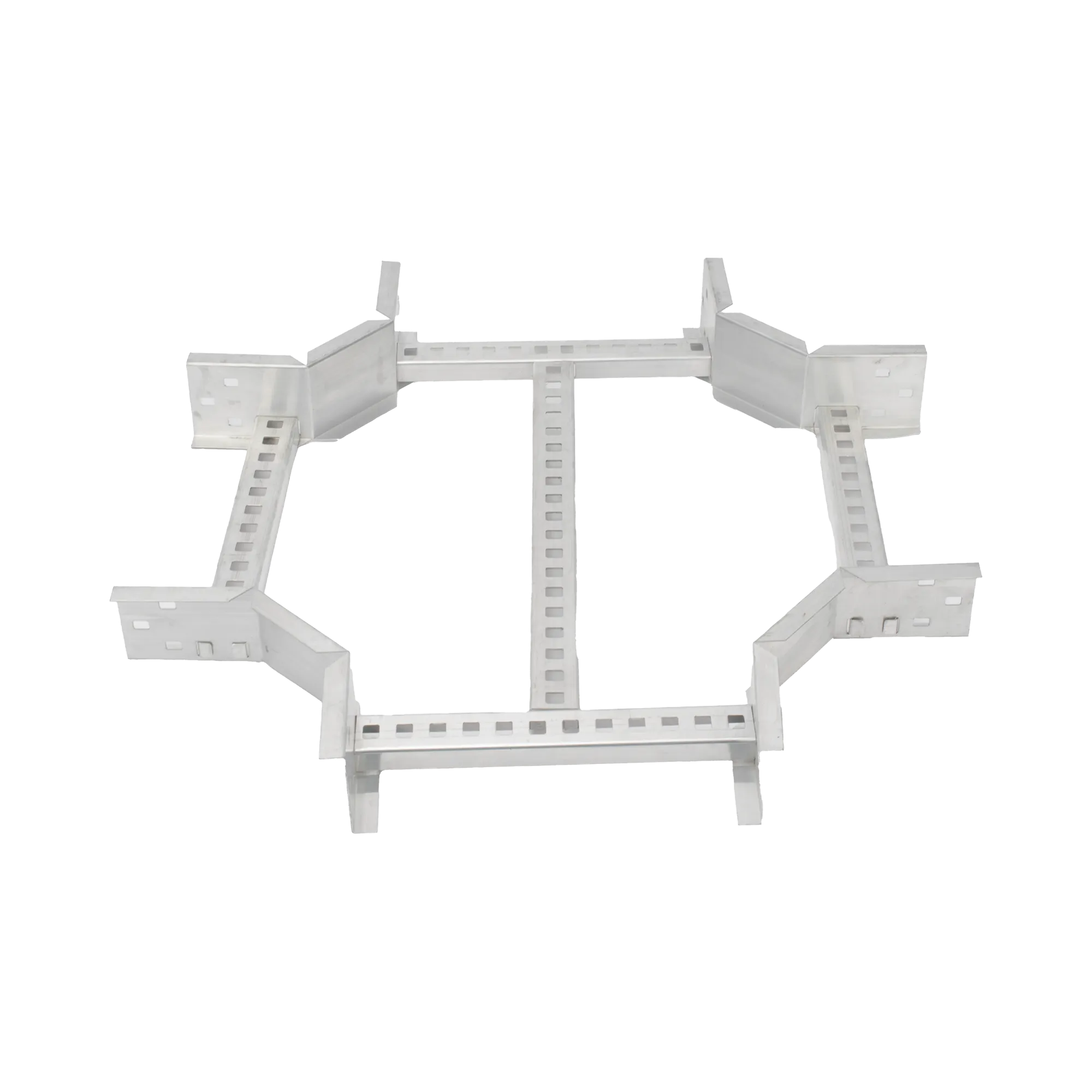 Derivación “X” Horizontal de Aluminio Perfil Z / Peralte 3 1/4″ / Ancho 12″/ Radio 8″ / Incluye Tornillería (CHXHEZ314R8X12AK)