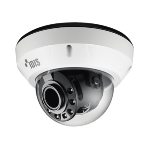 Cámara Domo IP de 2 Megapíxeles | Audio bidireccional | Alarma I/O | IK10/ Exterior IP67 | IR 30 m | Lente Motorizado 2.8 mm – 12 mm | ICR | MicroSD | Audio de Dos Vias | WDR | Cumple con NDAA
