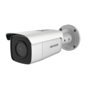 Bala IP 8 Megapixel / Filtro de Falsas Alarmas / Lente 2.8 mm / 60 mts IR EXIR / Exterior IP67 / Sirena y Luz Integrado / Micrófono Integrado / Entrada y Salida de Audio y Alarmas / MicroSD