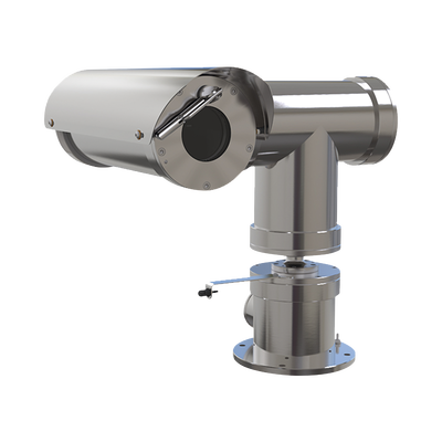 Camara IP PTZ antiexplosion 2MP, 32X, IP68, WiseStream II / con wiper / acero inoxidable