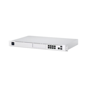 UniFi OS Console: Dream Machine Pro, con 1 puerto WAN Gigabit RJ45, 1 puerto WAN 10G SFP+ / 8 puertos LAN Gigabit RJ-45, y una bahía de HDD 3.5″ (No incluye HDD), Integra todas las aplicaciones UniFi